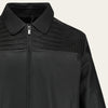 Cuadra Mens Porosus Crocodile Leather Jacket Black - JC358