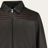 Cuadra Mens Porosus Crocodile Leather Jacket Chocolate - JC357