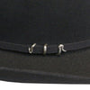 Cuadra Mens Python 5X Felt Hat Black