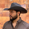 Cuadra Mens Python 5X Felt Hat Black