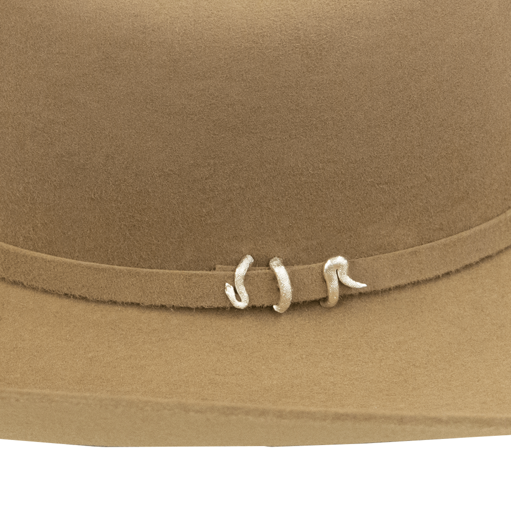 Cuadra Mens Python 5X Felt Hat - CF0502PYTH-FAWN