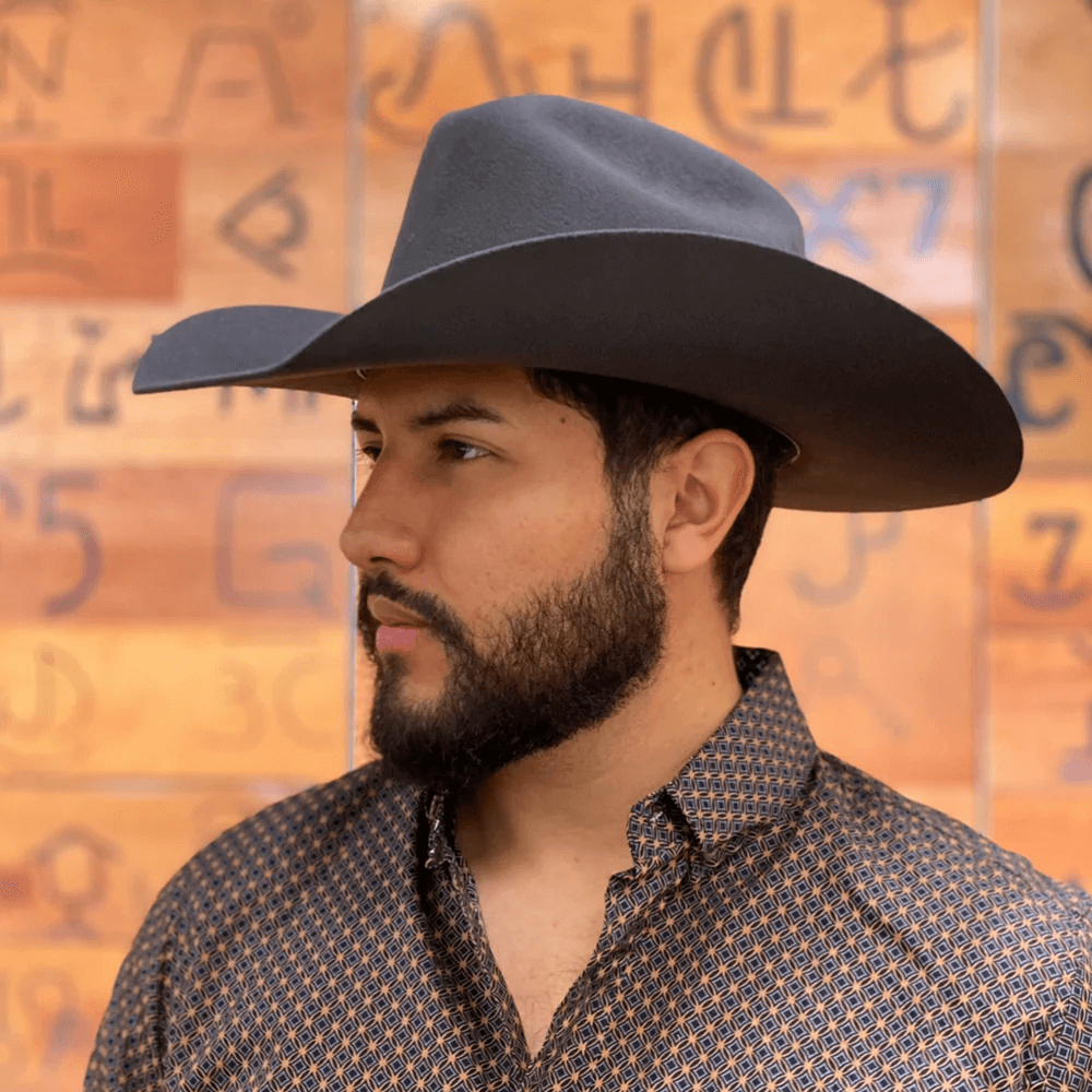 Cuadra Mens Python 5X Felt Hat - CF0502PYTH-GRAN