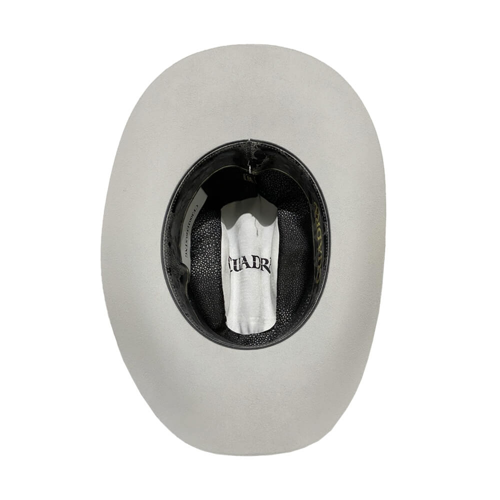 Cuadra Mens Stingray 30X Felt Hat Platinum