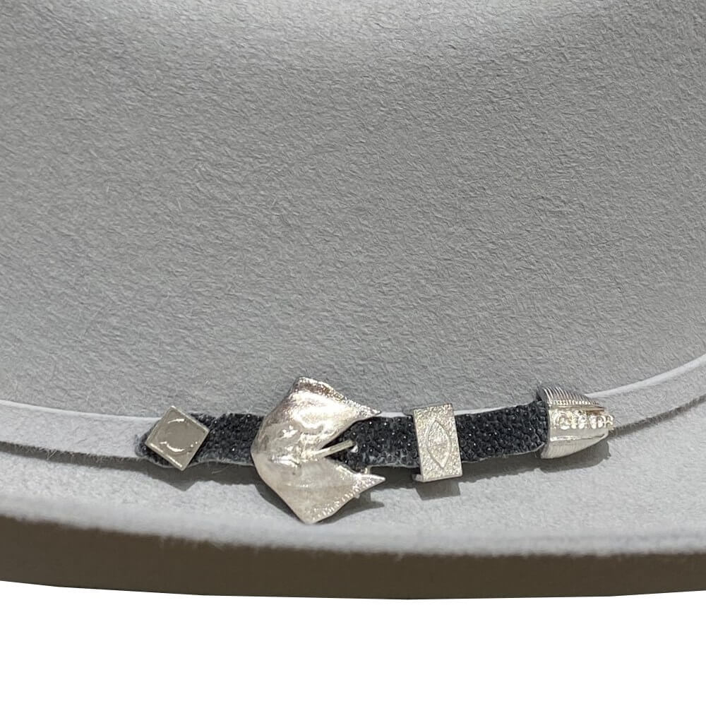 Cuadra Mens Stingray 30X Felt Hat Platinum