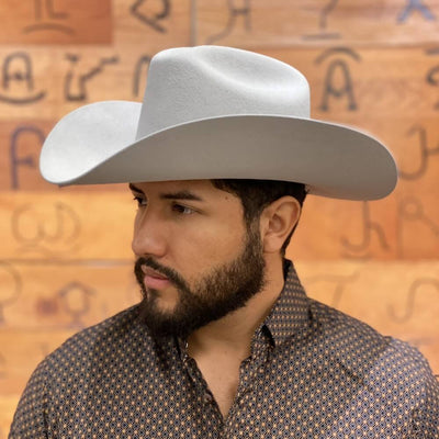 Cuadra Mens Stingray 30X Felt Hat Platinum