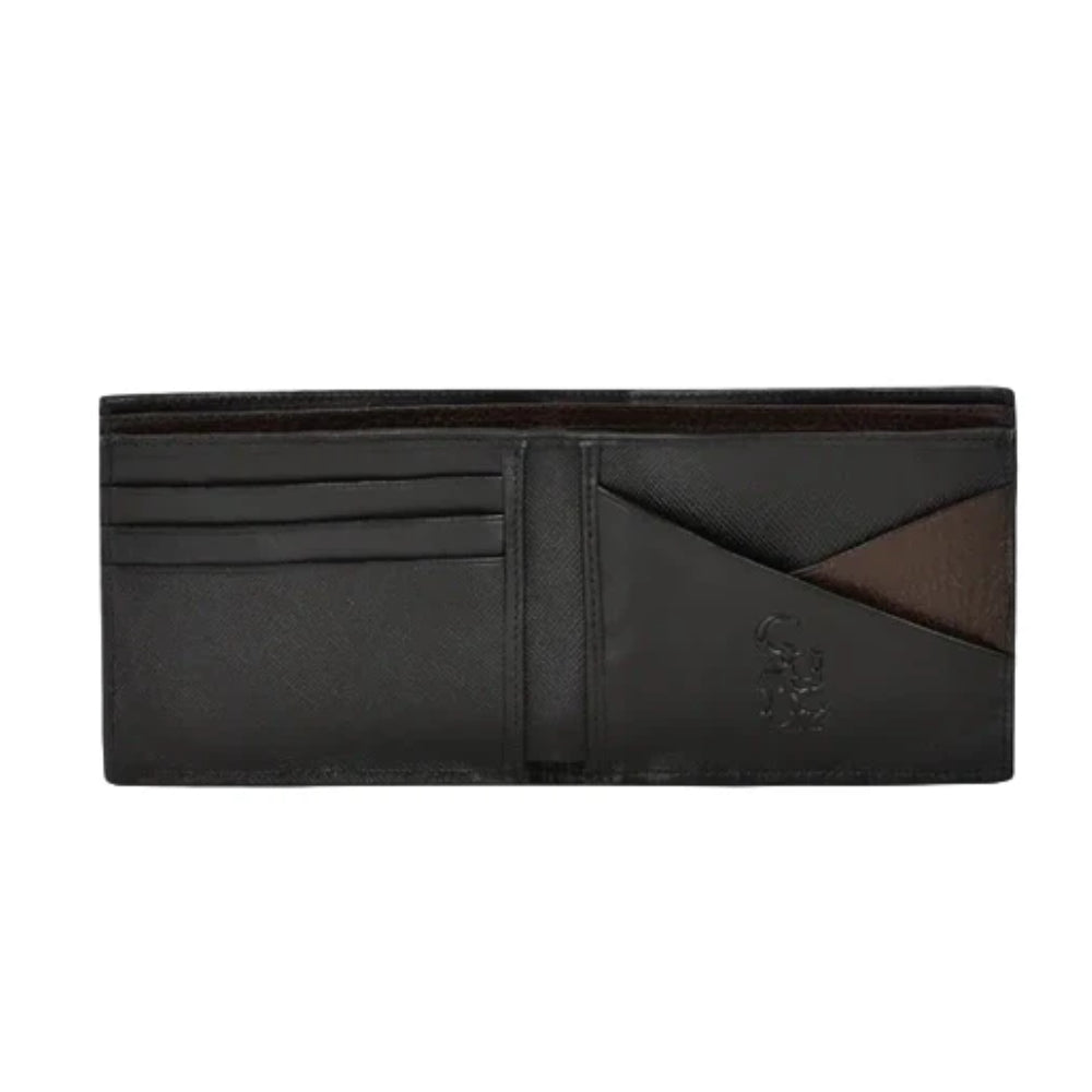 Cuadra Mens Stingray Stitching Black Wallet - DU582