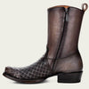 Cuadra Mens Urban Western Style Oxford Laser Boots Grey - CU498