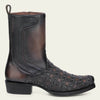 Cuadra Mens Urban Zipper Western Boots Chocolate - CU940