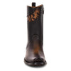 Cuadra Mens Viena Black Laser Zipper Western Boots - CU559