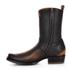 Cuadra Mens Viena Black Laser Zipper Western Boots - CU559