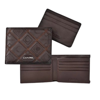 Cuadra Mens Leather Wallet Brown