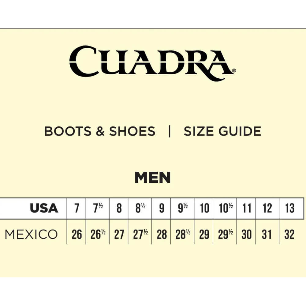 Cuadra Mens Western Square Toe Boots
