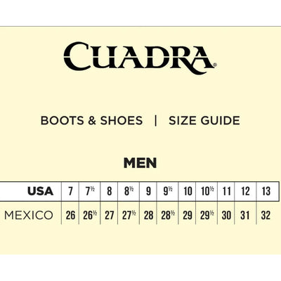 Cuadra Mens Western Square Toe Boots