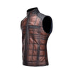 Cuadra Mens Zipper Vest Brown - JC105
