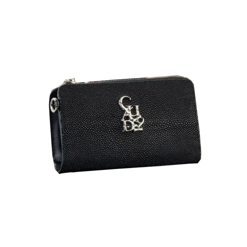 Cuadra Womens Black Stingray Wallet