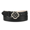 Cuadra Womens Cowhide Laser Belt Black - BC469