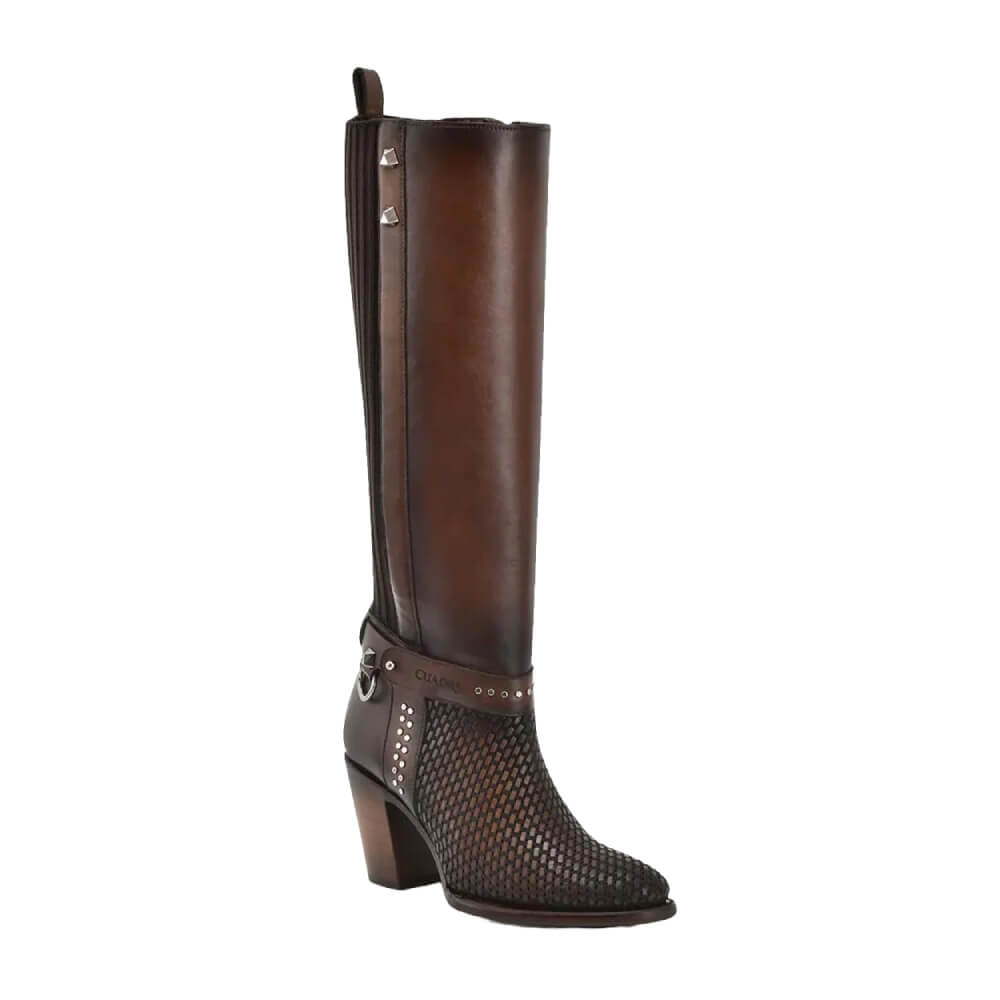 Cuadra Womens Cowhide Western Boots Honey/Brown - CU774