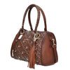 Cuadra Womens Crystalized Western Bag Brown - DU352