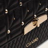 Cuadra Womens Genuine Stingray Leather Bag Black - DU407