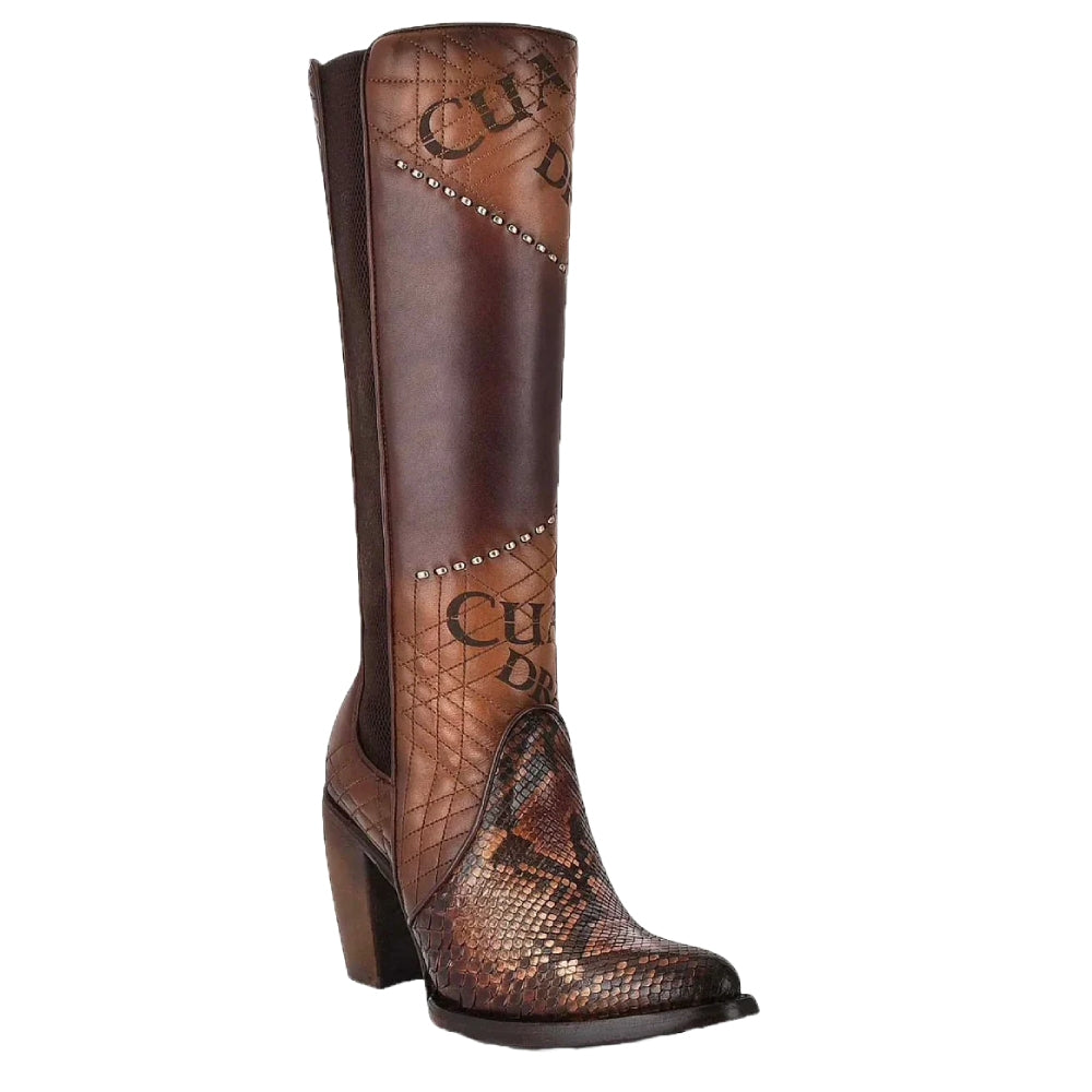 Cuadra Womens Genuine Python Leather Boots