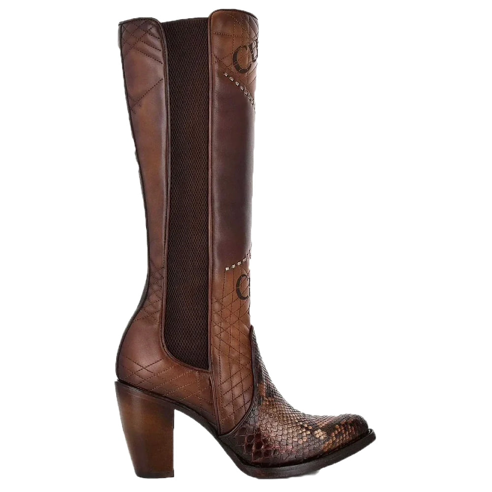 Cuadra Womens Genuine Python Leather Boots