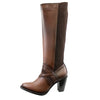 Cuadra Womens Western Laser & Zipper Boots Honey - CU868