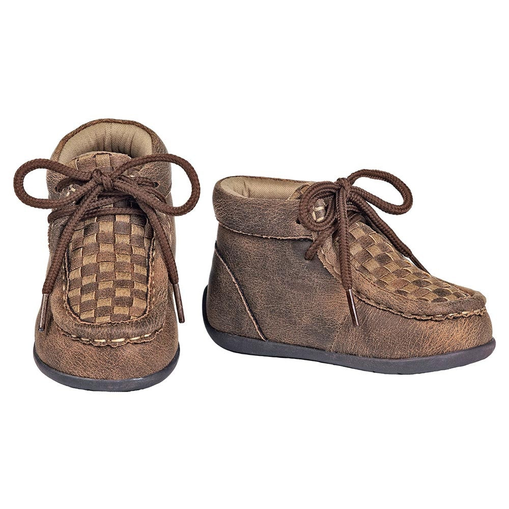 DBL Barrel Kids Cocoa and Camel Chukka Shoes (Sizes: 9 - 3) - 4440902