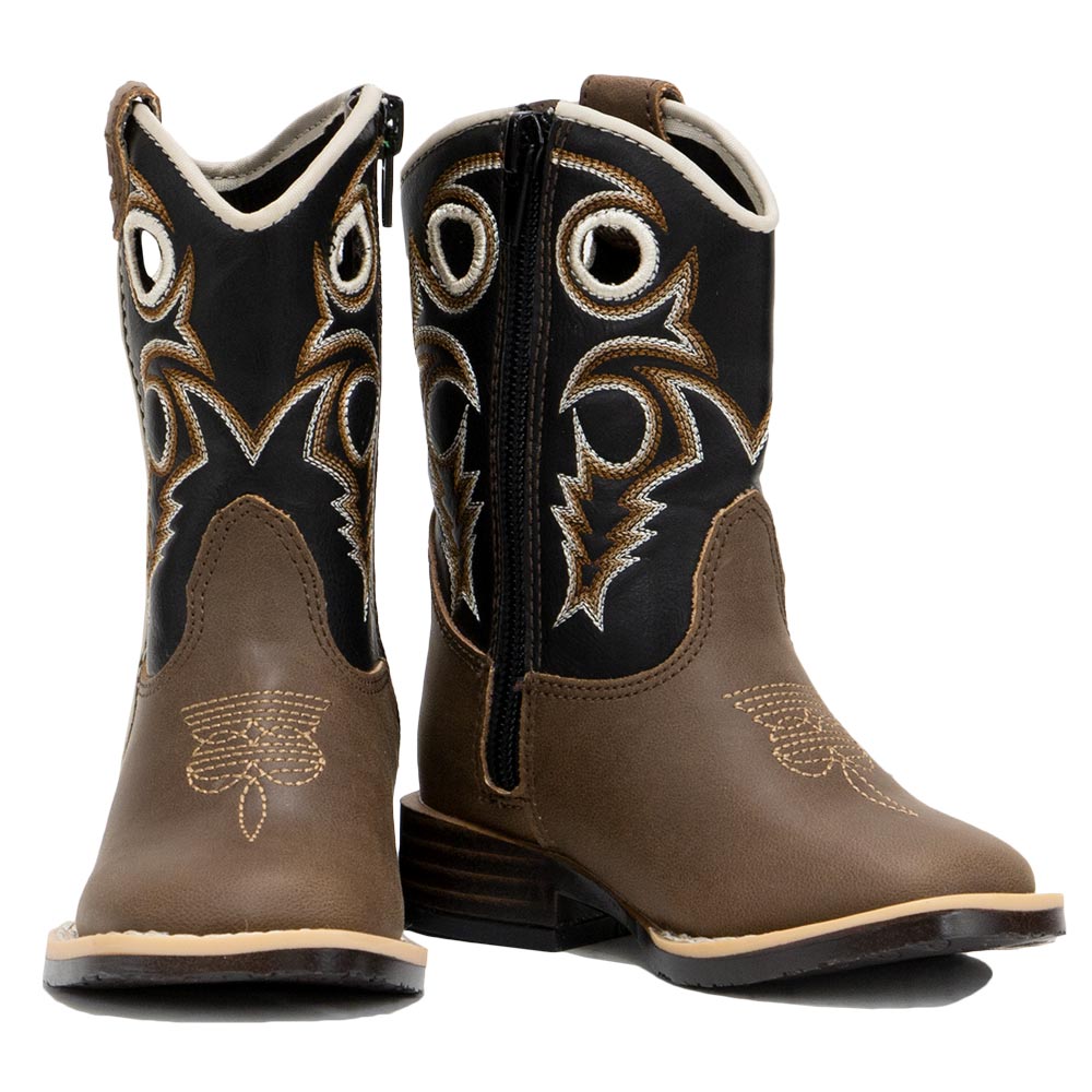 DBL Barrel Kids Trace Western Boots (Sizes: 4 - 8) - 4419202