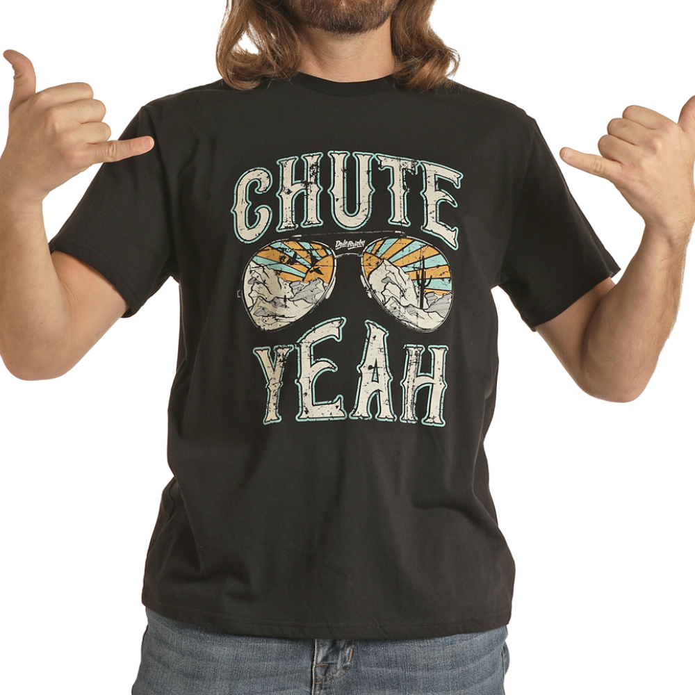 Dale Brisby Mens Chute Yeah Graphic T-Shirt - RRUT21R06C-01
