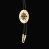 Double S Oval Aztec Bolo Tie