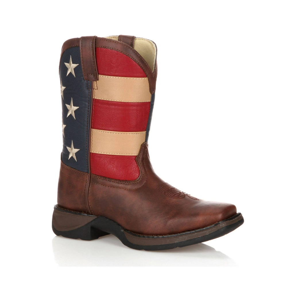 Durango Boys Patriotic Flag Western Boots - BT245