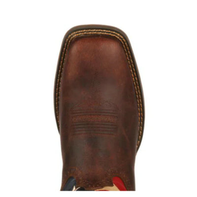 Durango Lil' Boys Flag Western Boots Brown - DBT0159