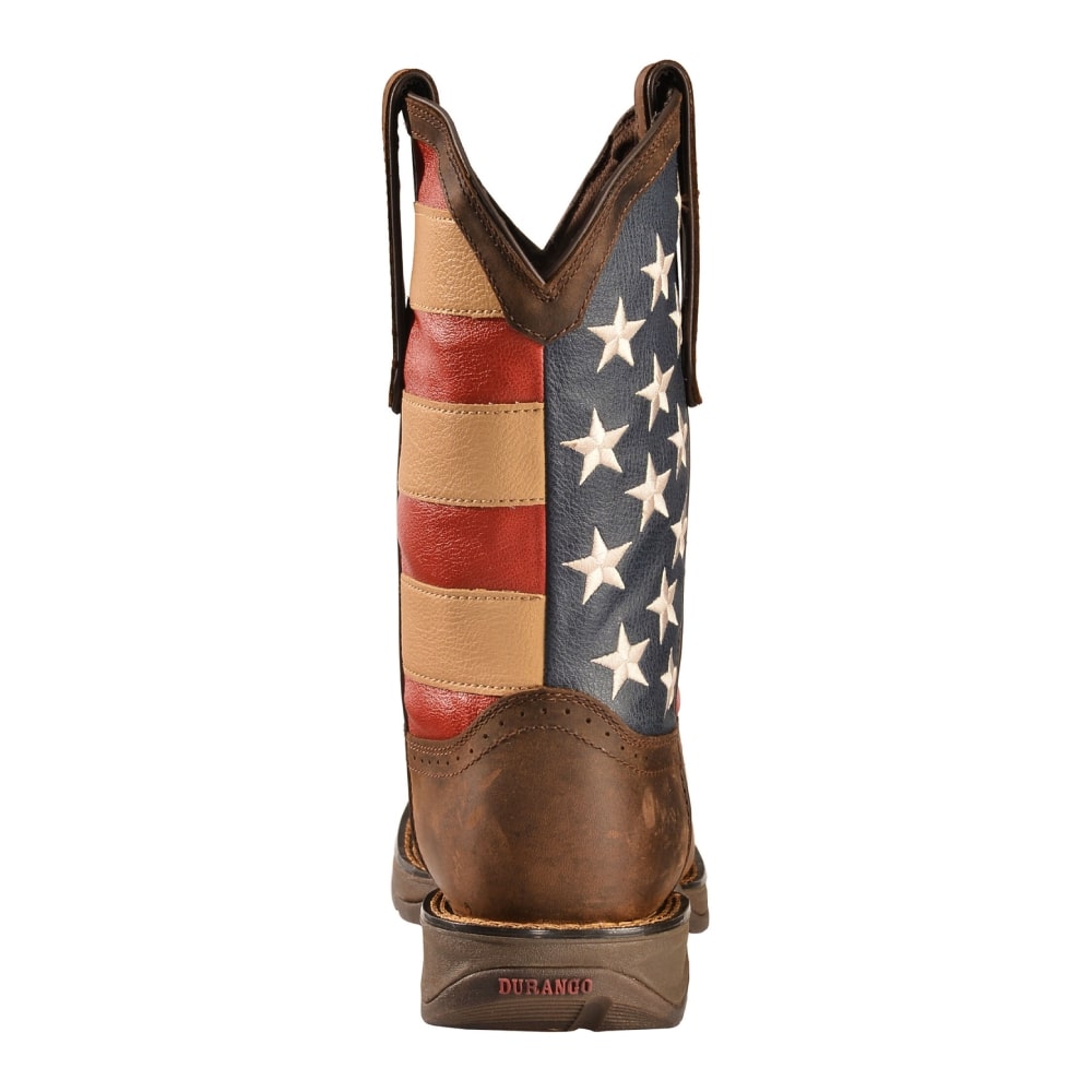Durango Mens Rebel Patriotic Pull-On Work Boots