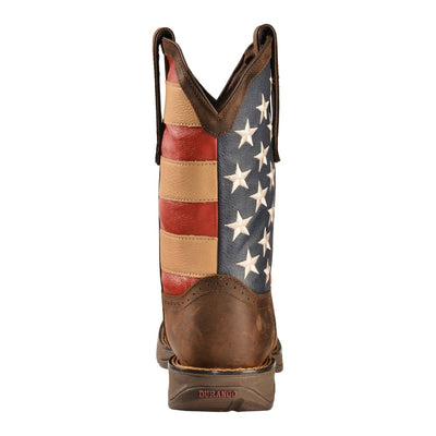 Durango Mens Rebel Patriotic Pull-On Work Boots