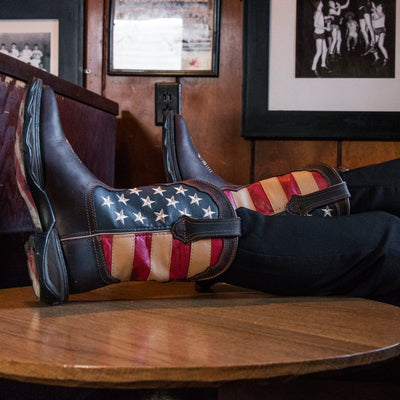 Durango Womens Rebel Patriotic Flag Western Boots - RD4414