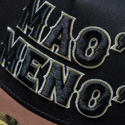 El Vikingo Black Mao' Meno' Outline Cap