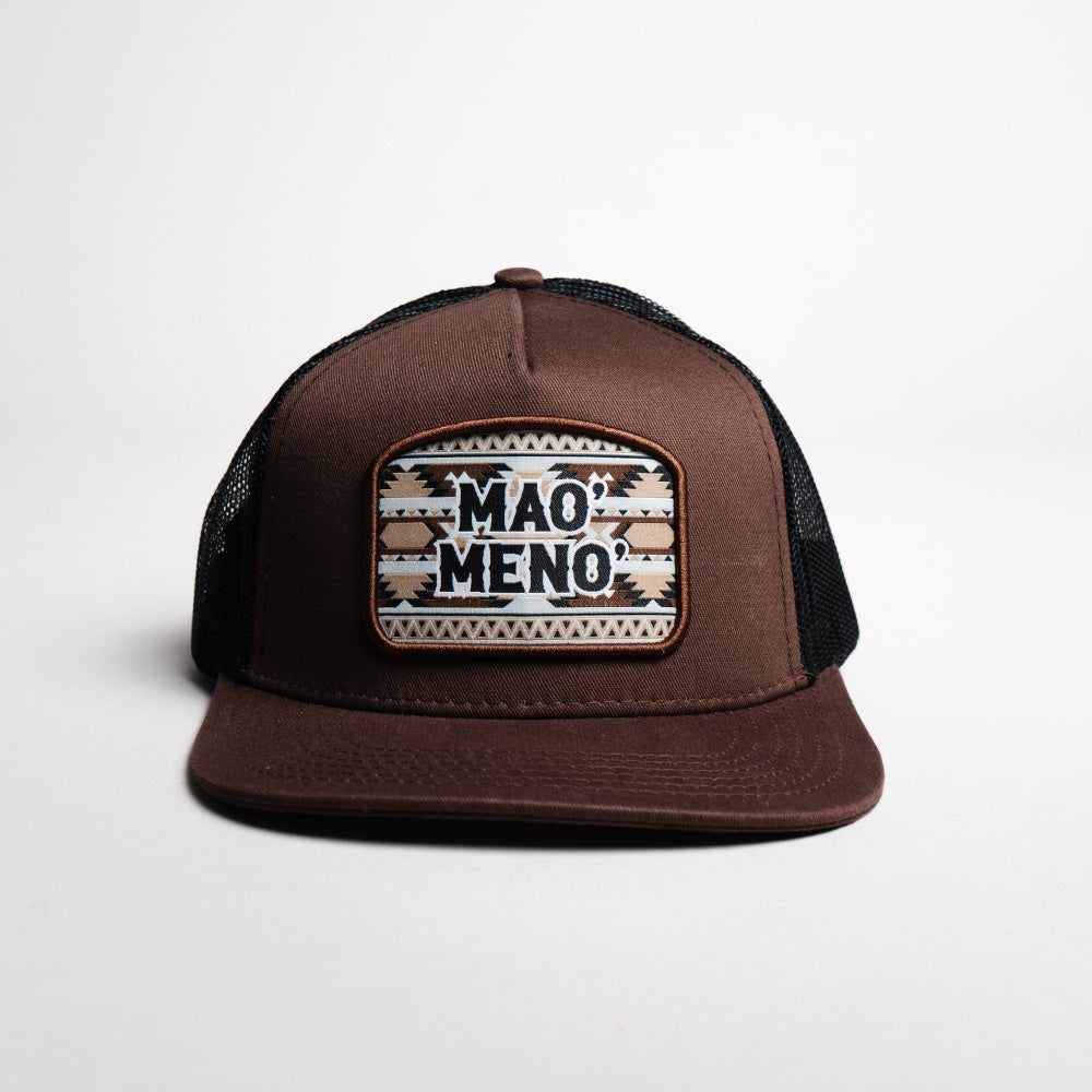 El Vikingo Mens Brown Patch Mao' Meno' Cap - VKPATCHMAOMENOBROWN