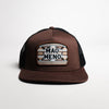 El Vikingo Mens Brown Patch Mao' Meno' Cap - VKPATCHMAOMENOBROWN