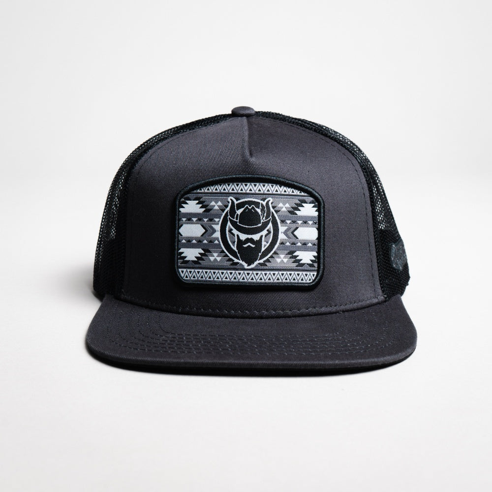El Vikingo Mens Charcoal Patch Cap - VKPATCHCHARC