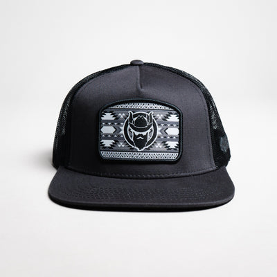 El Vikingo Mens Charcoal Patch Cap - VKPATCHCHARC