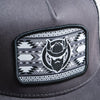 El Vikingo Mens Charcoal Patch Cap - VKPATCHCHARC