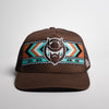 El Vikingo Mens Tribal Print Cap - VKTRIBALPRINTTURQ