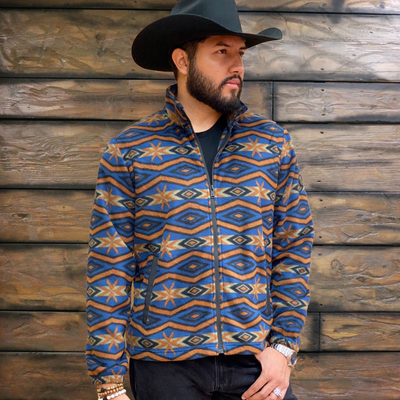  AMDBEL Mens Quarter Zip Pullover Sweatshirts for Men Mens  Cowboy Sweatshirts Vintage Enthic Print Western Tops Long Sleeve 1/4 Zip  Fleece Pullover Blue : Clothing, Shoes & Jewelry