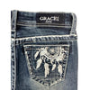 Grace In L.A. Girls Dream Catcher Embroidery Jeans