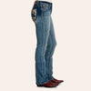 Grace In L.A. Womens Cow Print Pocket Bootcut Jeans Medium Wash - EB52055