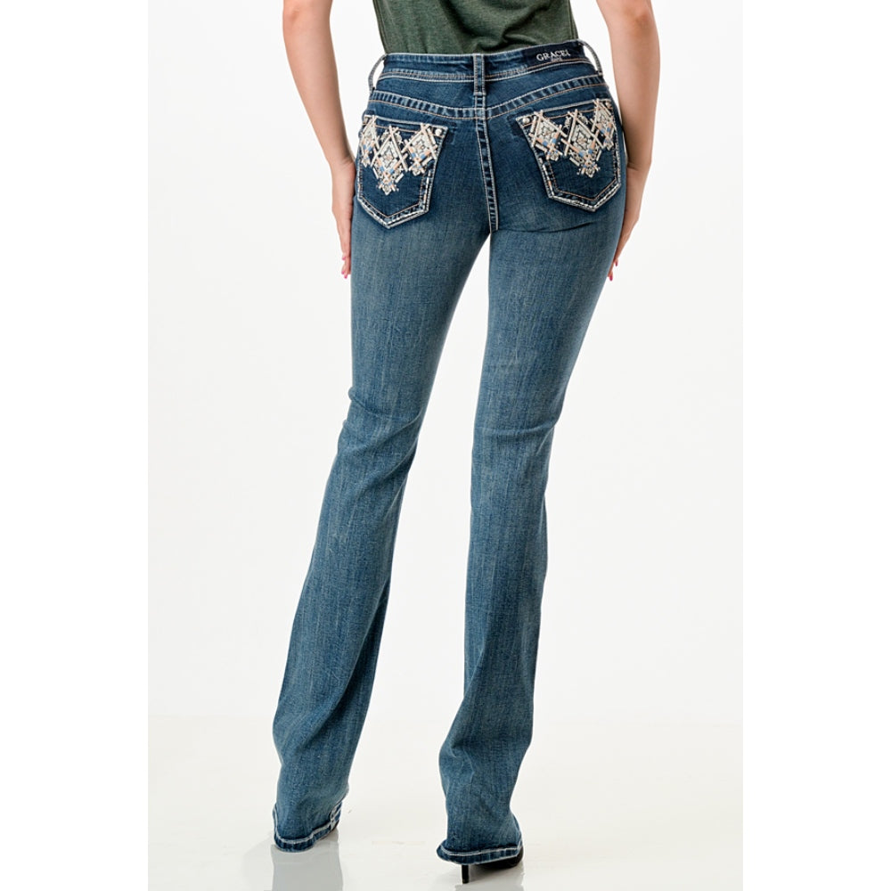 Grace In L.A. Womens Bootcut Jeans