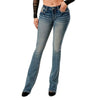 Grace In L.A. Womens Mid Rise Bootcut Jeans