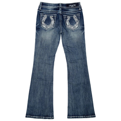 Grace in L.A. Girls Horseshoe Jeans