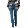 Grace in L.A. Womens Bootcut Embroidered Pockets Jeans