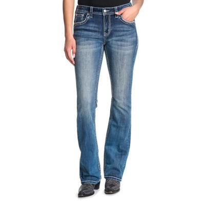 Grace in L.A. Womens Crosses Bootcut Jeans